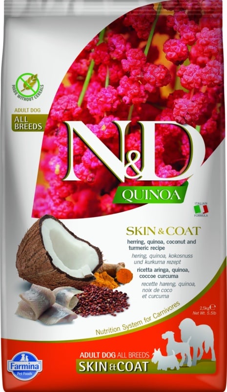 Farmina N&D Quinoa Skin & Coat Haring Quinoa Kokosnoot & Kurkuma Adult