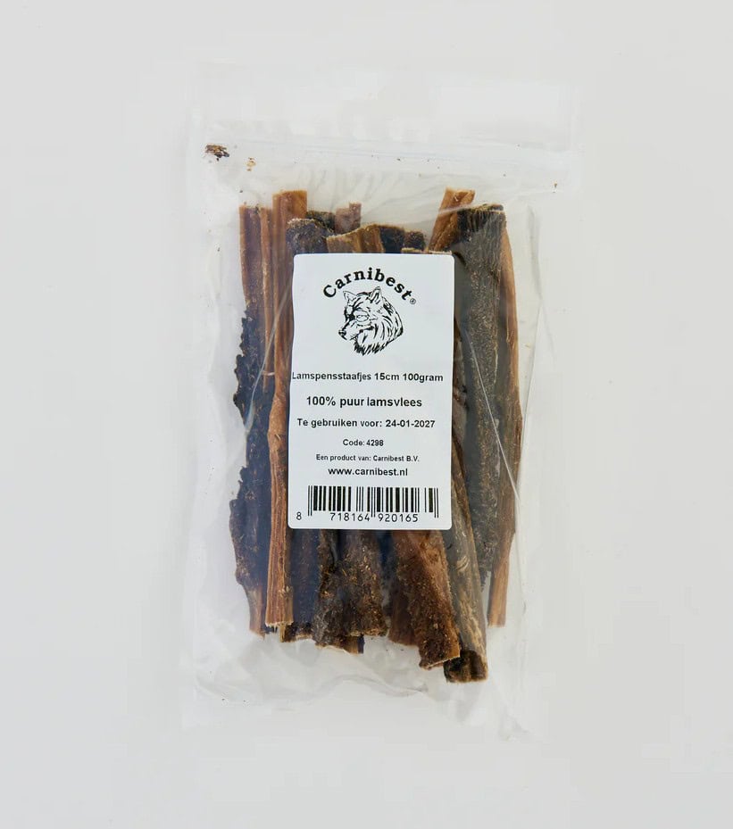 Carnibest Lamspens staafjes 15cm 100gr