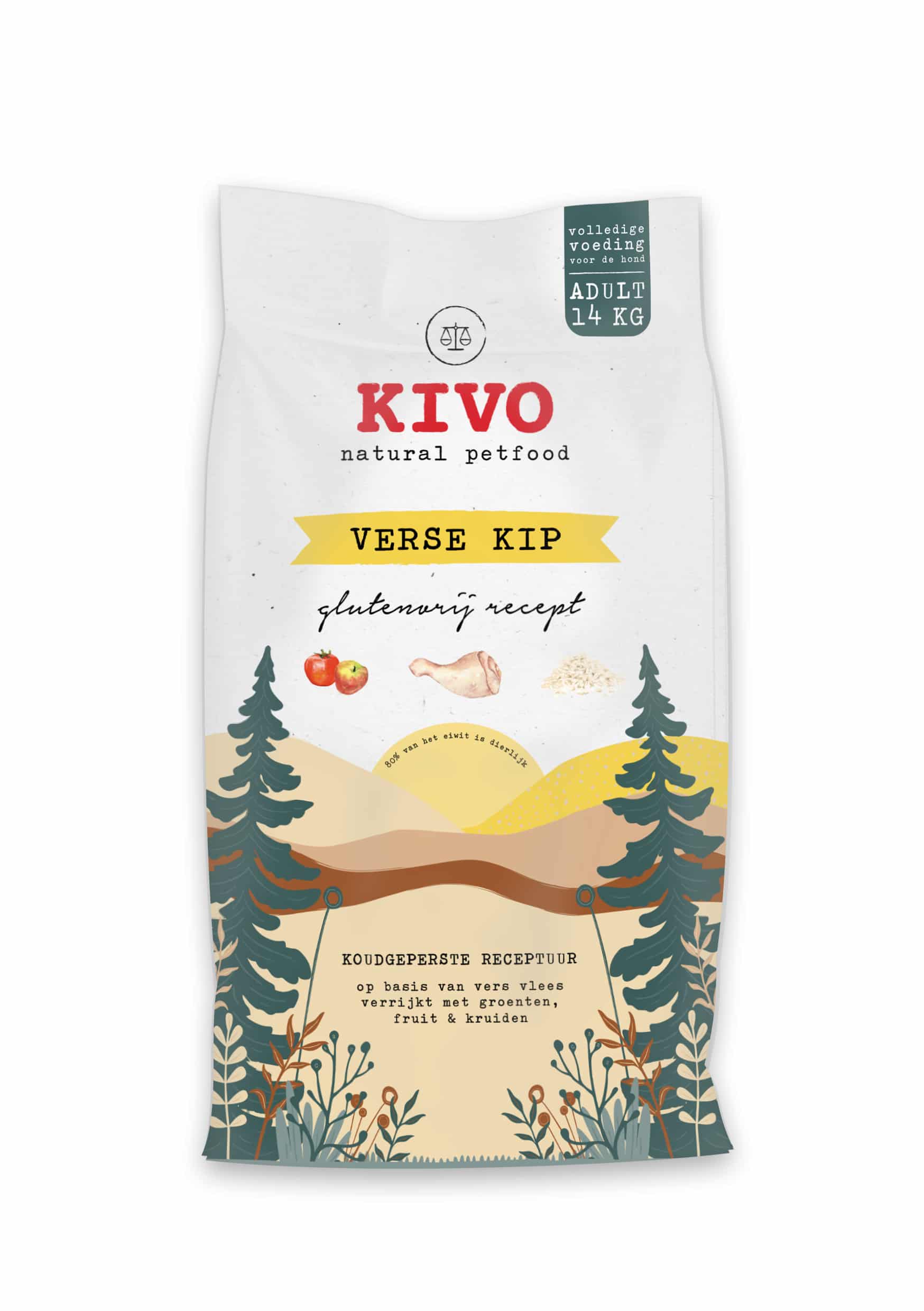 Kivo Glutenvrije geperste brok - Verse Kip