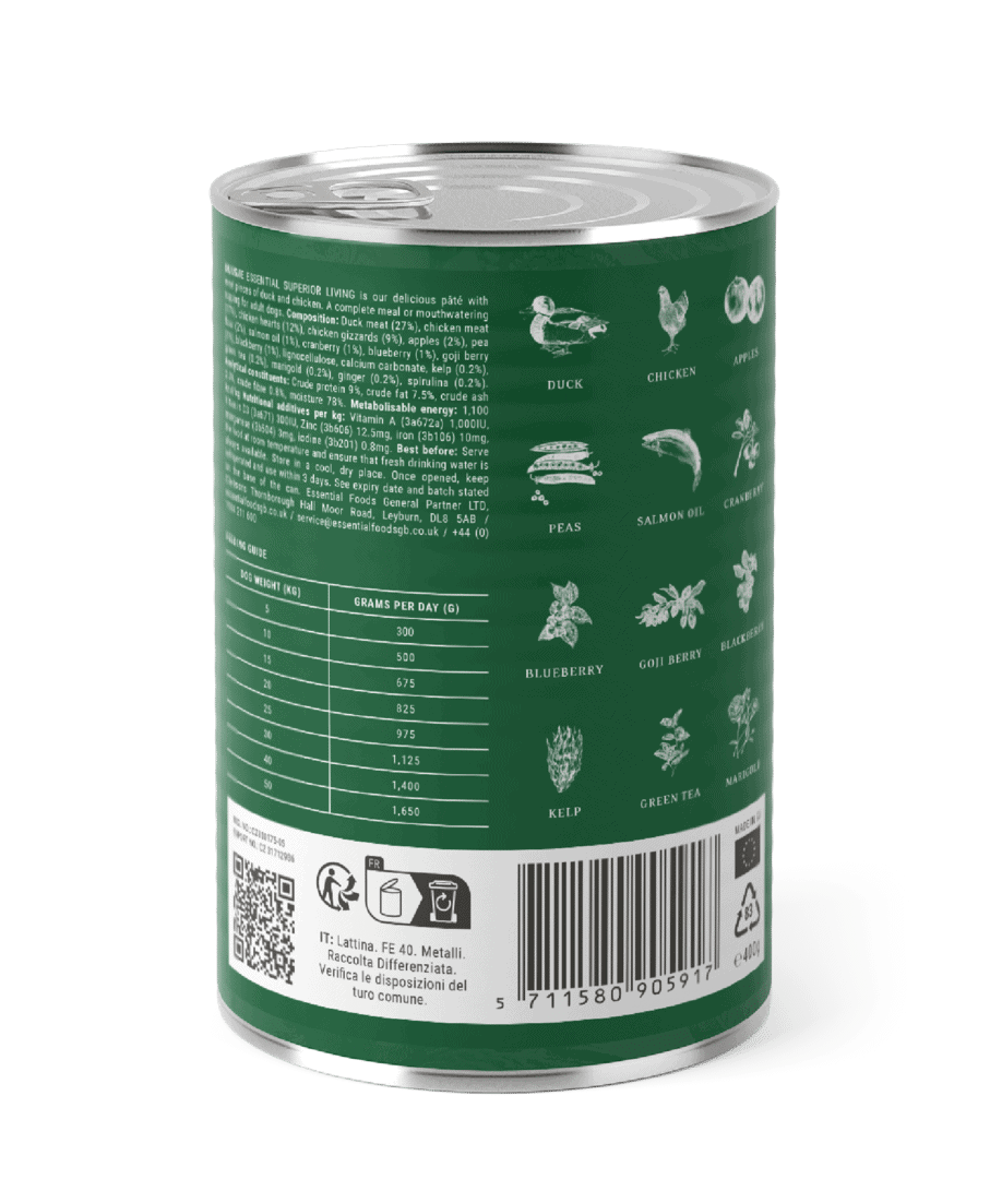 Essential Foods - Superior Living Blikvoeding 400 gr - Afbeelding 2