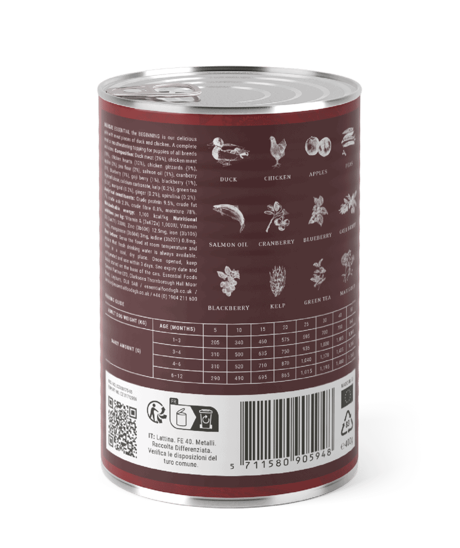 Essential Foods - The Beginning Blikvoeding 400 gr - Afbeelding 2