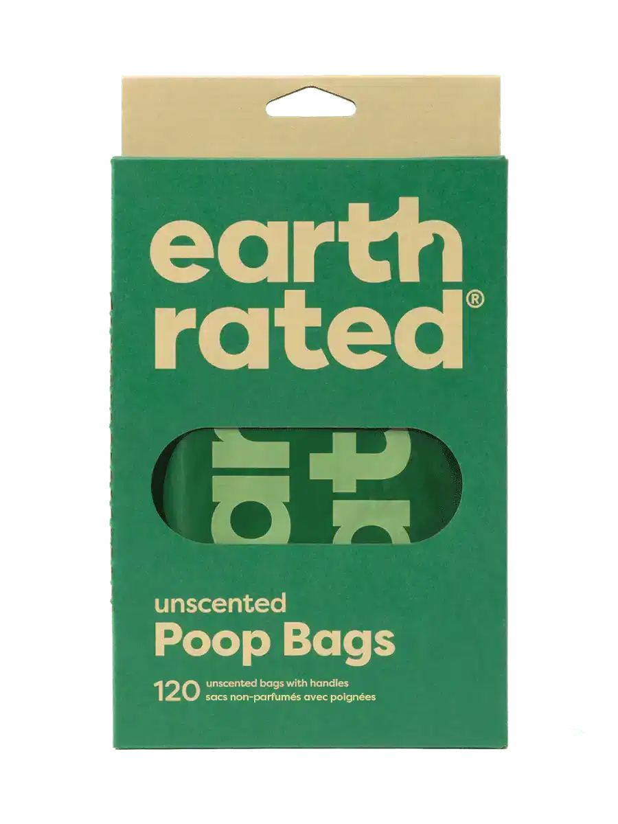 Earth Rated poepzakjes met handvat 120 st geurloos