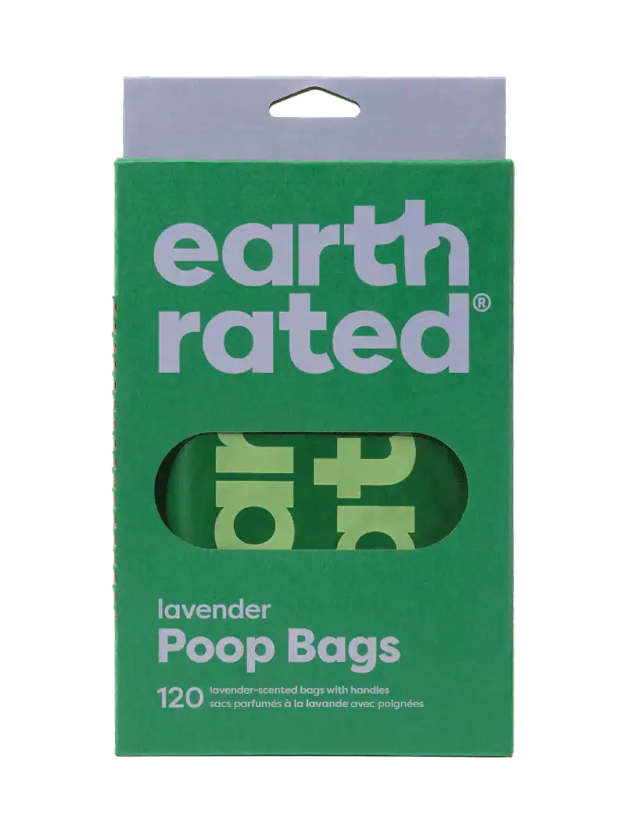 Earth Rated poepzakjes met handvat 120 st lavendel