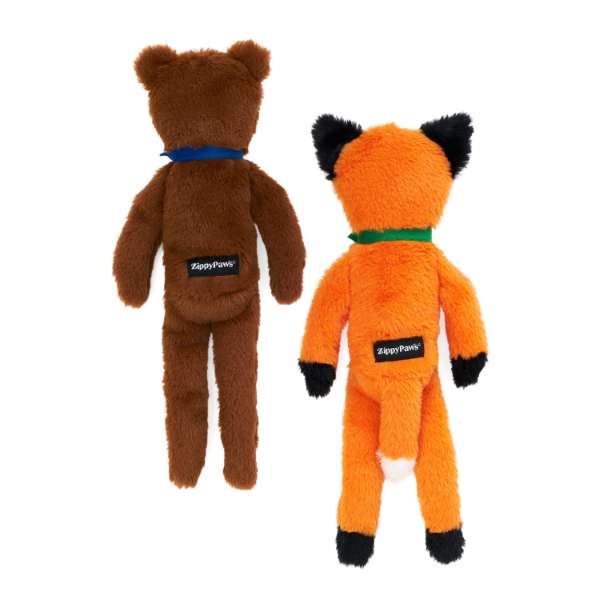Zippypaws Fluffy Peltz – Bear and fox - Afbeelding 2